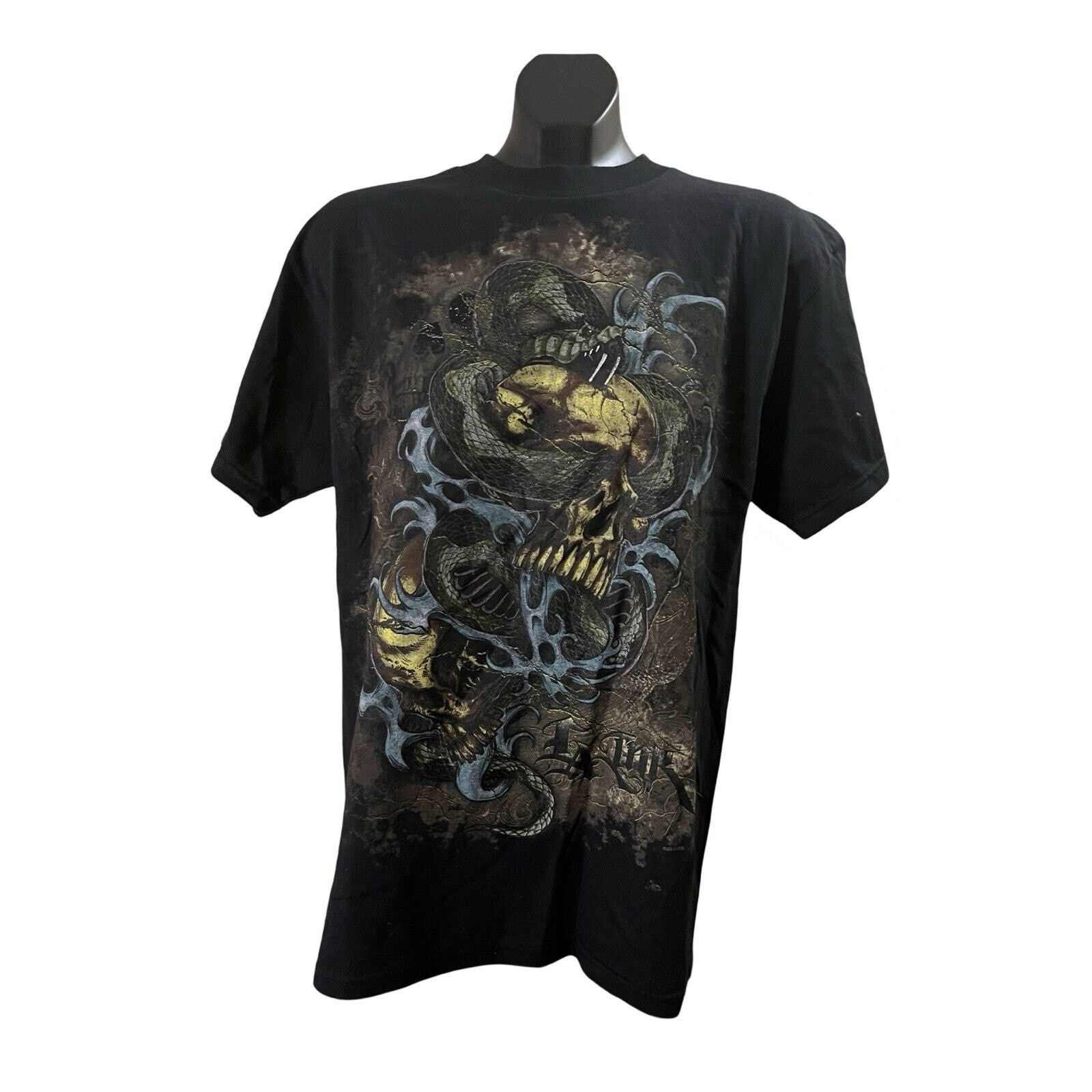 Alstyle L.A. Ink Venom Snake Graphic T-Shirt Medium Black Size US M / EU 48-50 / 2 - 1 Thumbnail