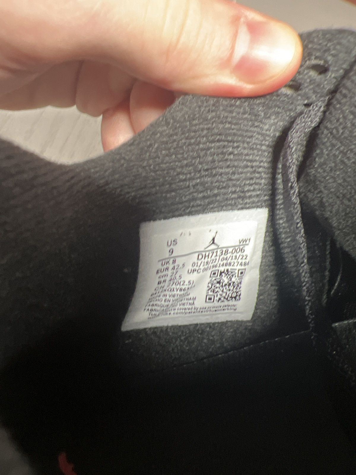 Jordan Brand Jordan 4 Black Canvas Size US 9 / EU 42 - 9 Thumbnail