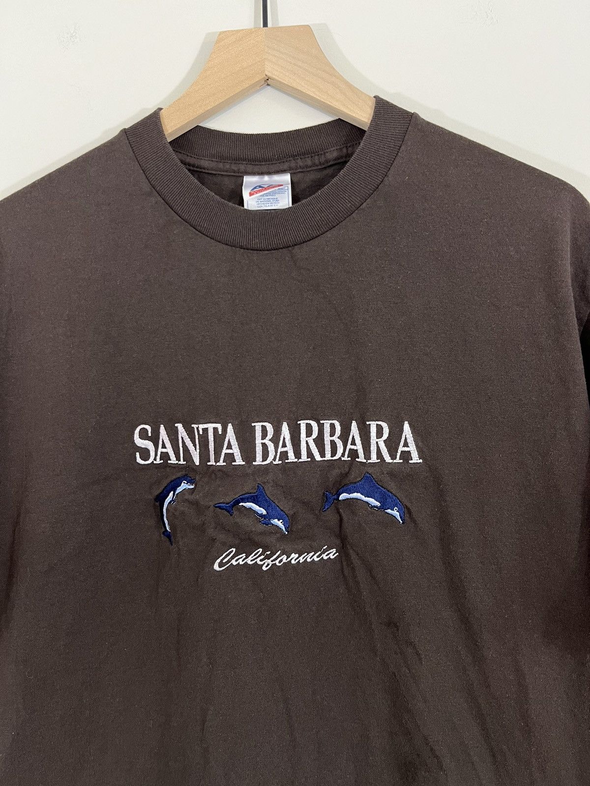 Vintage Santa Barbara California Embroidered Tee Size US L / EU 52-54 / 3 - 1 Thumbnail
