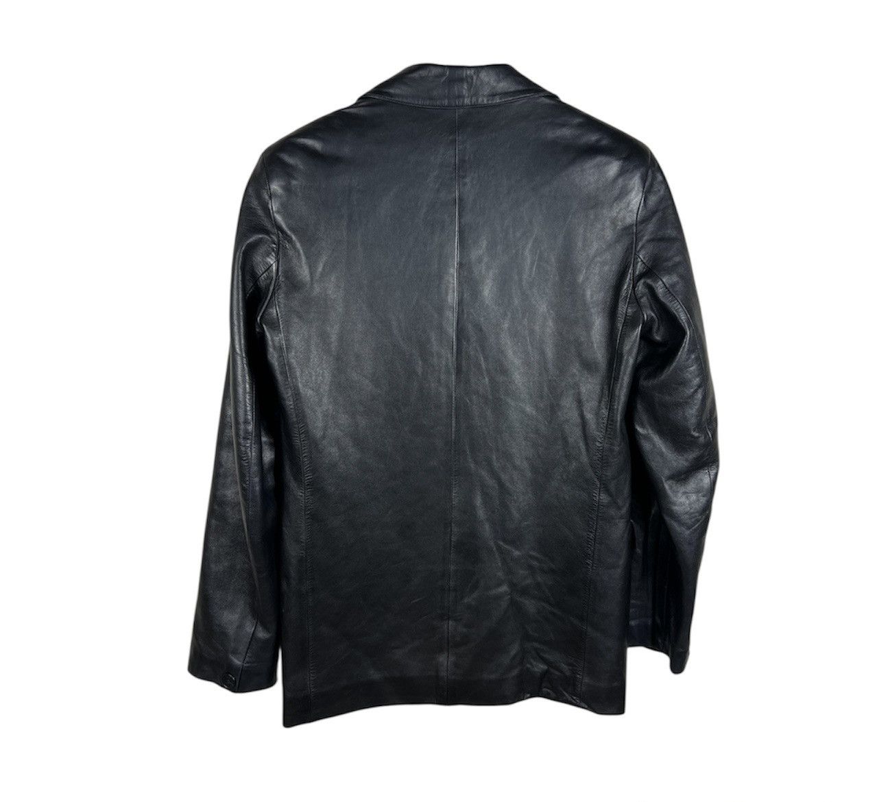 agnes b. Agnes b. genuine lamb leather avant garde blazer jacket Size US M / EU 48-50 / 2 - 2 Thumbnail