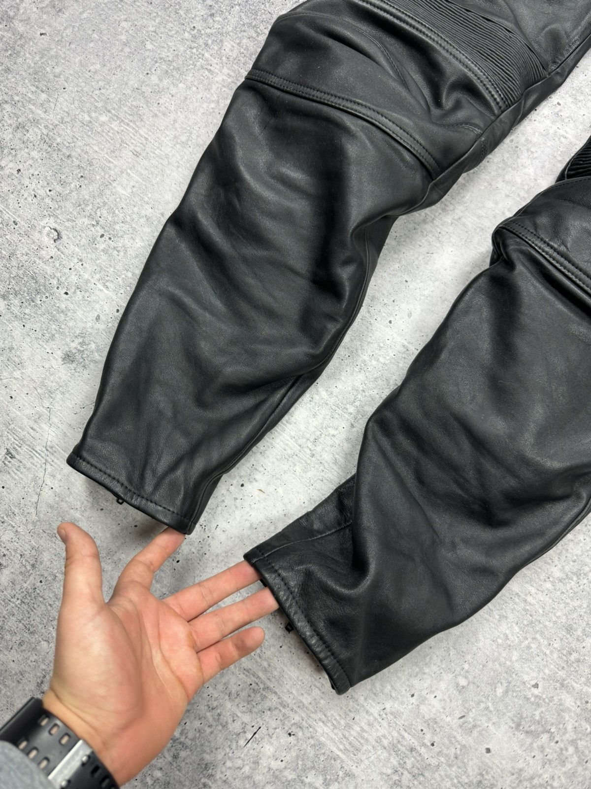 Genuine Leather × Vintage Vintage Y2K Style Moto Bike Racing Genuine Leather Pants Size US 38 / EU 54 - 6 Thumbnail