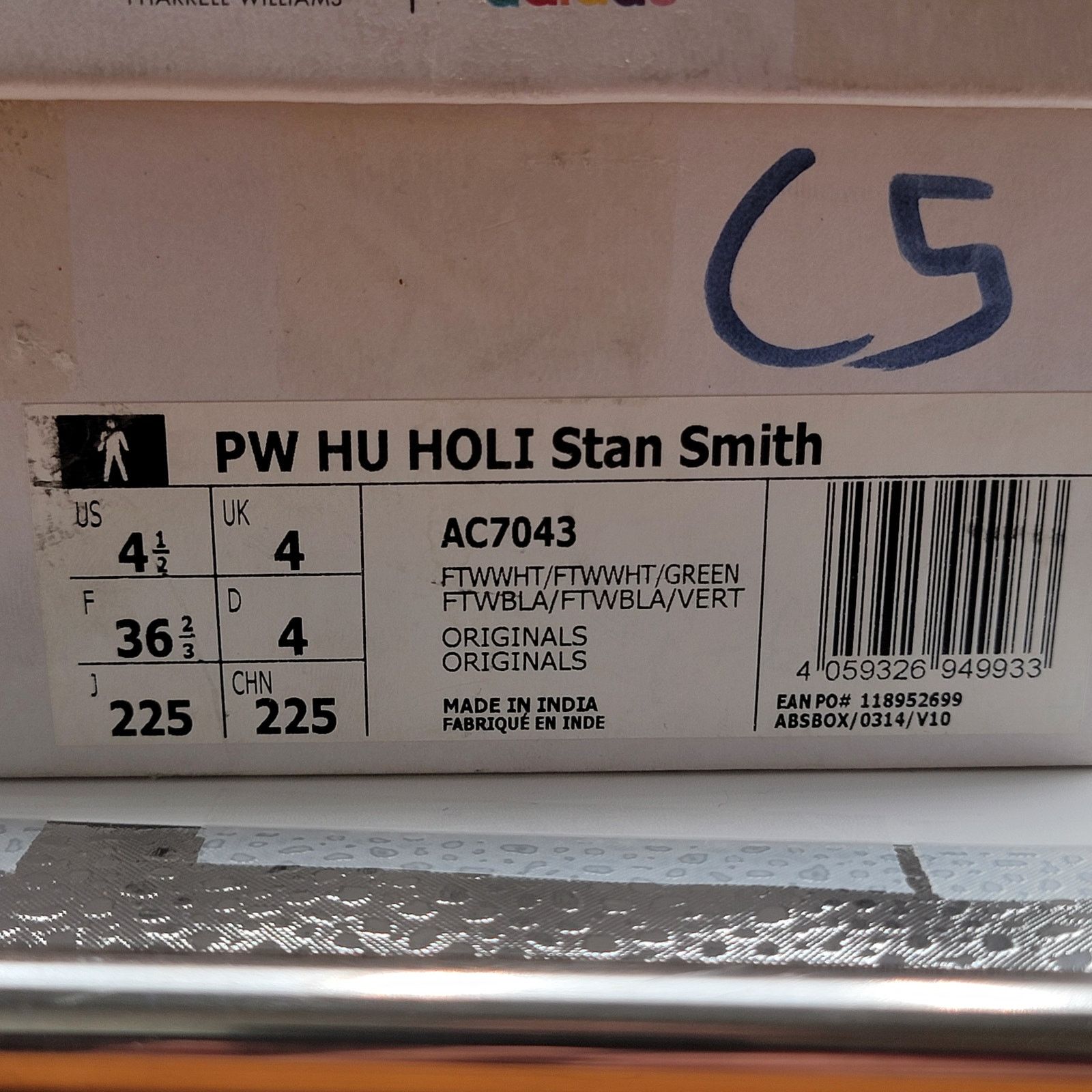 Adidas Adidas Pharrell x Hu Holi x Stan Smith 'Green' Sz 4.5M/6W Size US 6 / IT 36 - 11 Thumbnail
