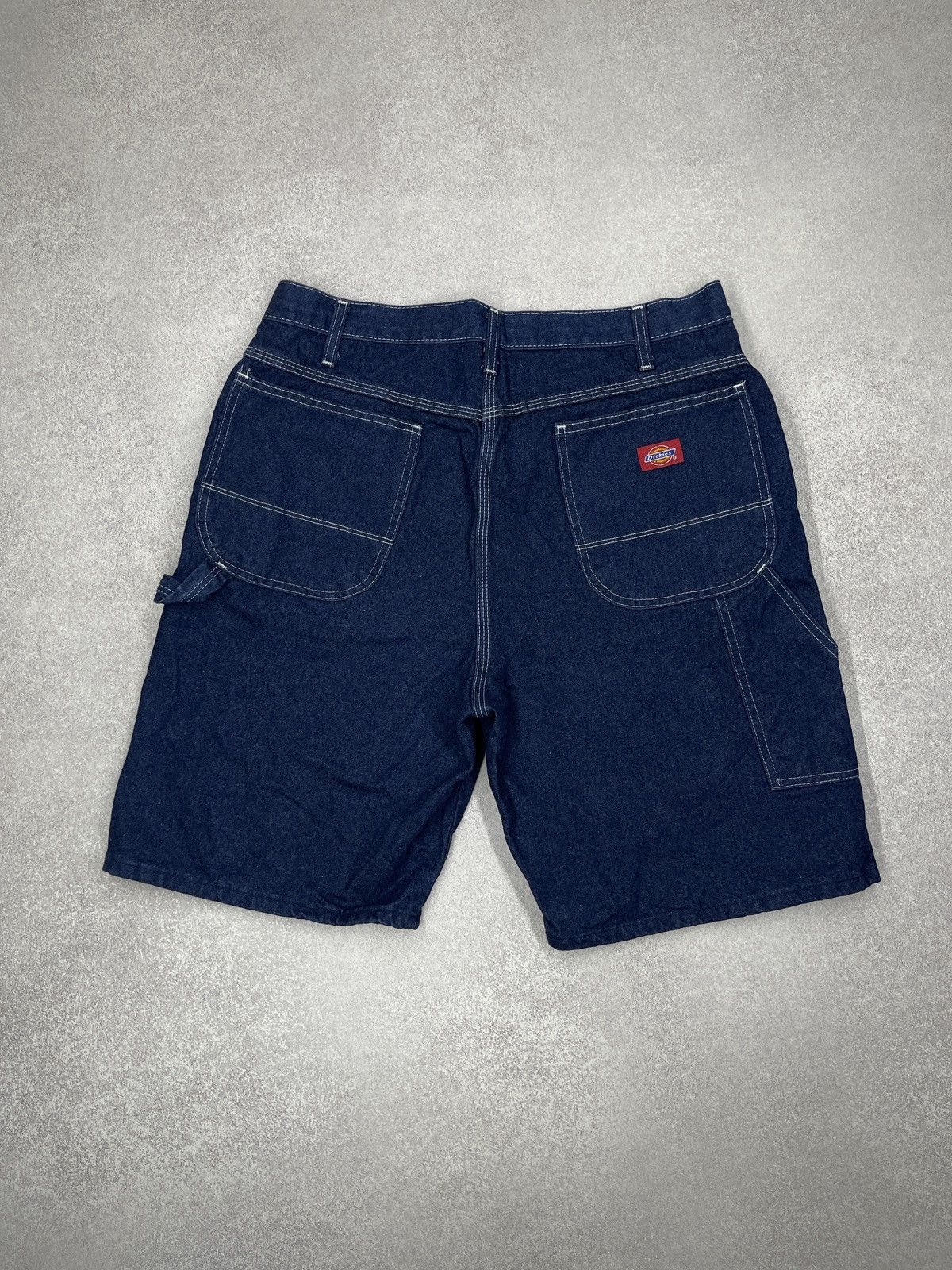 Dickies Vintage Dickies Carpenter Denim Shorts Navy U3994RN Size US 36 / EU 52 - 2 Thumbnail
