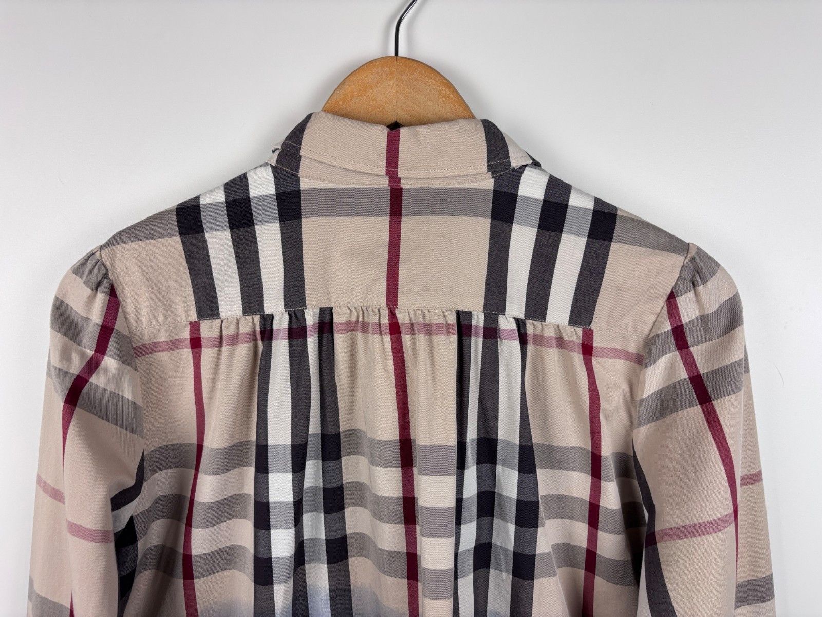 Burberry Womens Burberry Brit Nova Check Tunic Ombre Shirt Size L Size L / US 10 / IT 46 - 8 Thumbnail