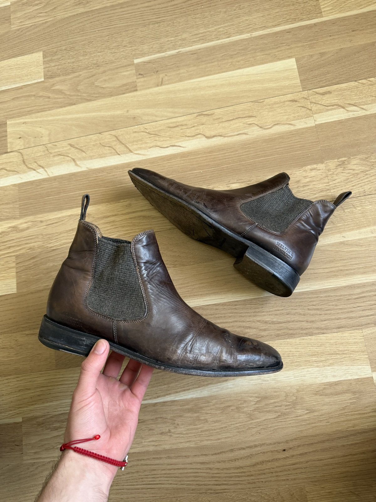 A.S.98 Vintage leather boots avant garde western stckholm 2000s Size US 8 / EU 41 - 1 Thumbnail