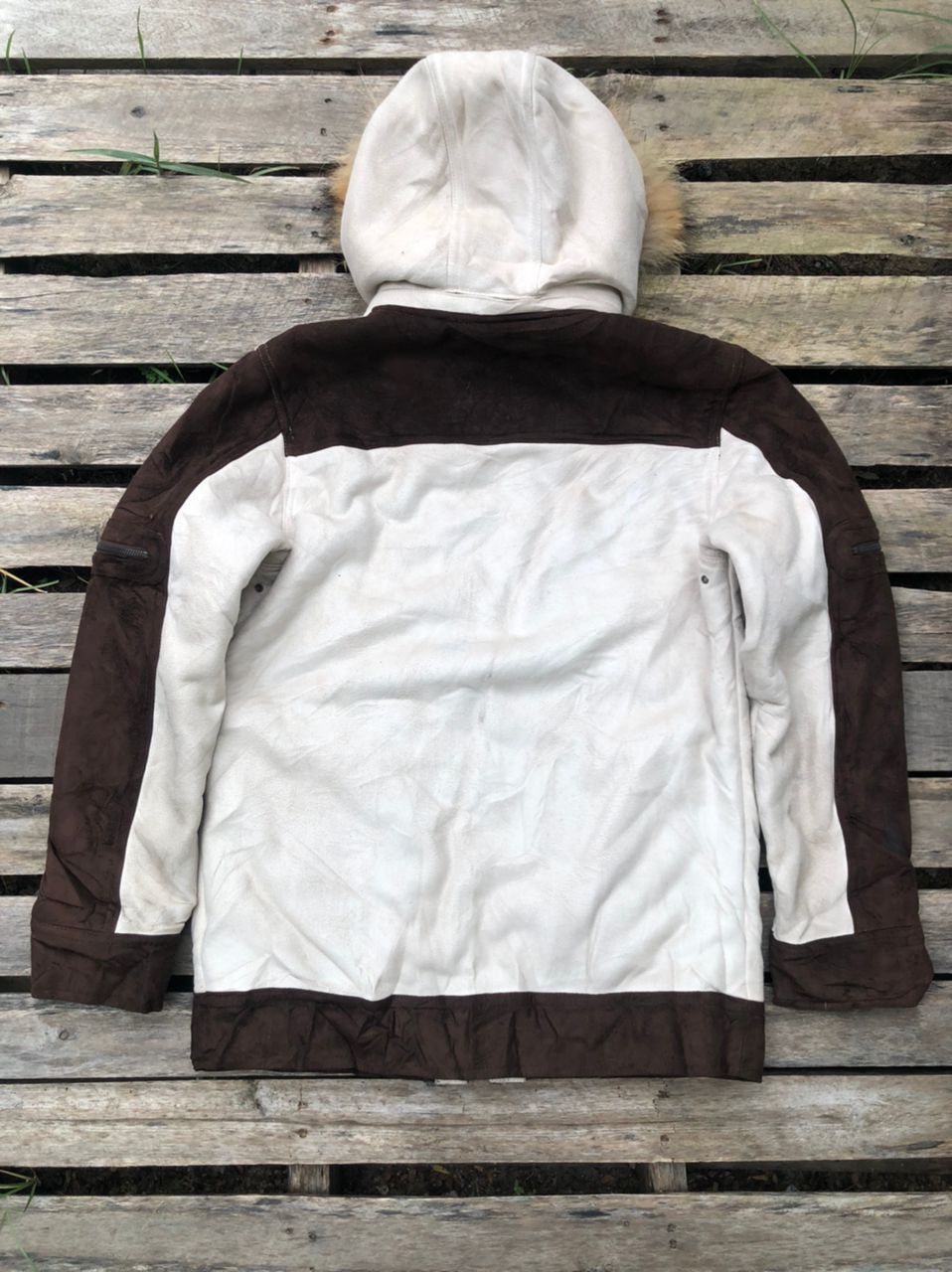 If Six Was Nine × Vintage Vintage Ville D'Espoir Leather Suede Faux Fur Jacket Size US M / EU 48-50 / 2 - 2 Thumbnail