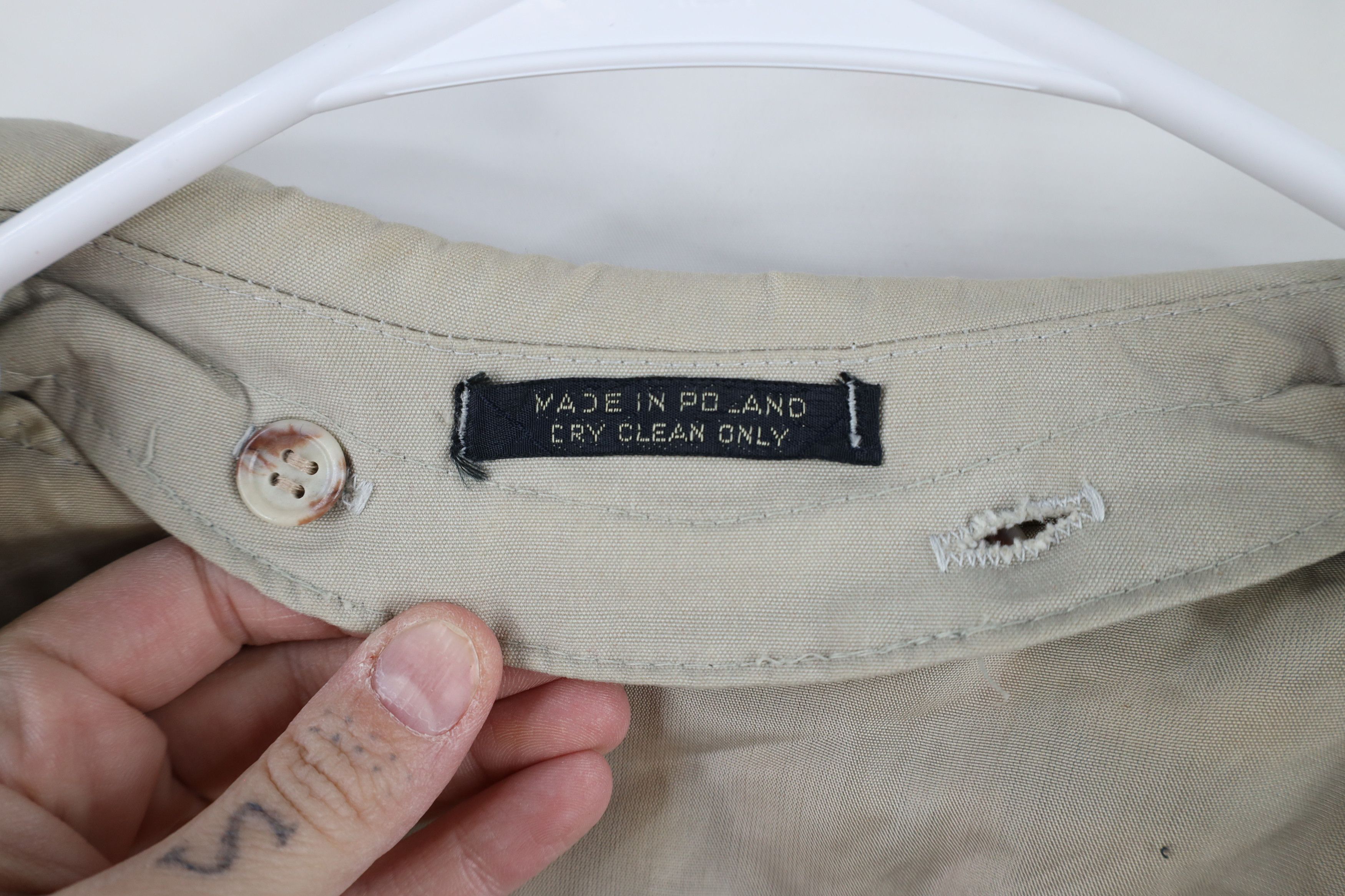 Vintage Vintage 70s Streetwear Lined Heavy Belted Trench Coat Beige Size US XXL / EU 58 / 5 - 11 Thumbnail