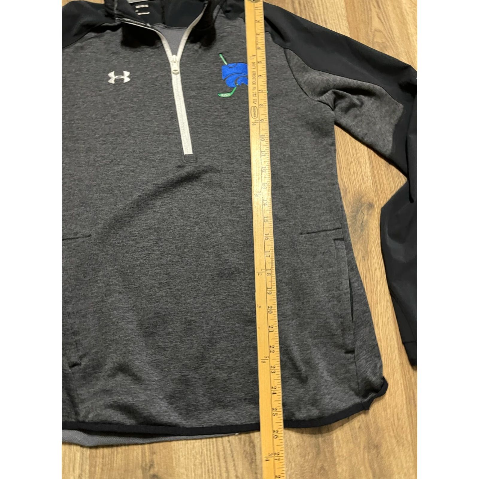 Under Armour Under armour Sweatshirt Women Large Black 1/4 Zip Cold Gear Pullover Long Sleeve Casual Modern Size L / US 10 / IT 46 - 7 Thumbnail