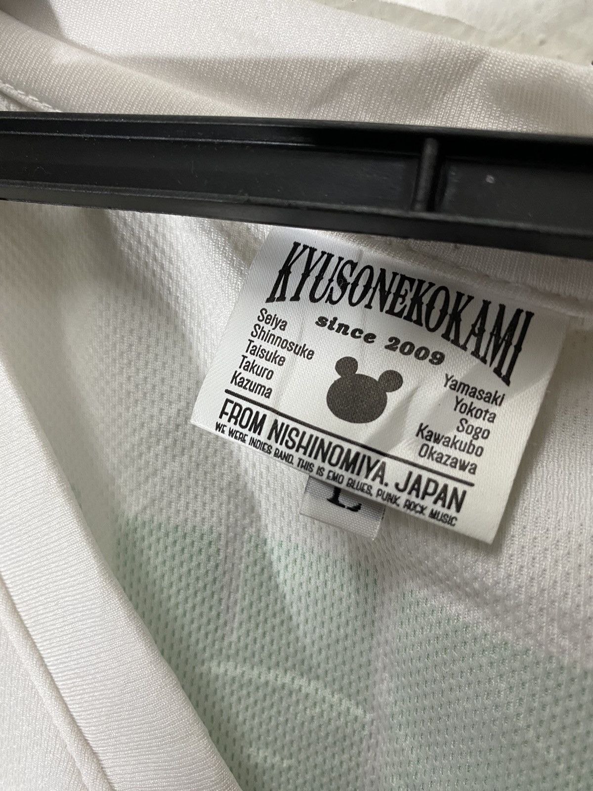 Band Tees × Japanese Brand KYUSONEKOKAMI X NISHINOMIYA JERSEY Size US L / EU 52-54 / 3 - 6 Thumbnail