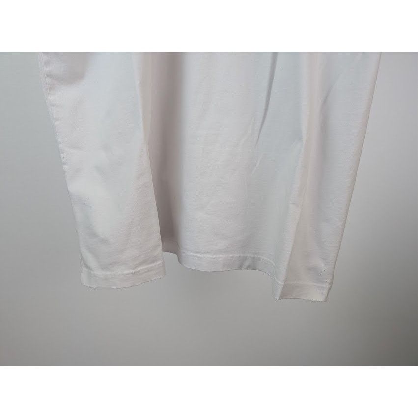 Balenciaga o1rshd1 Vintage Jersey Pierced Oversized T-Shirt in White Size US M / EU 48-50 / 2 - 4 Thumbnail