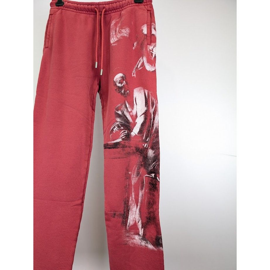 Off-White o1rshd1 BW S. Matthew Sweatpants & Joggers in Rio Red Grey Size US 32 / EU 48 - 8 Thumbnail