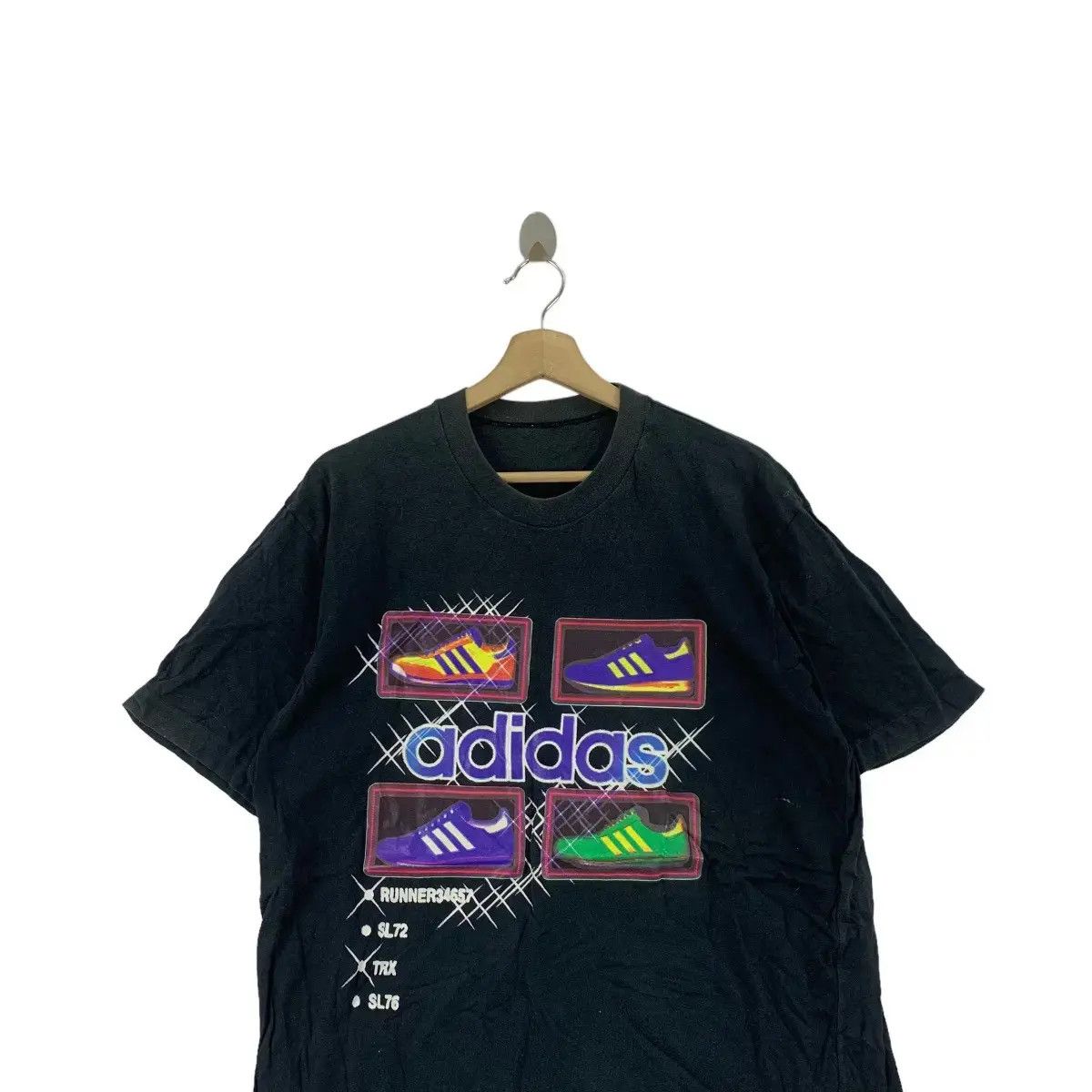 Adidas Vintage ADIDAS ORIGINALS SUPERSTAR Runner Tee Shirt Top Size US L / EU 52-54 / 3 - 6 Thumbnail