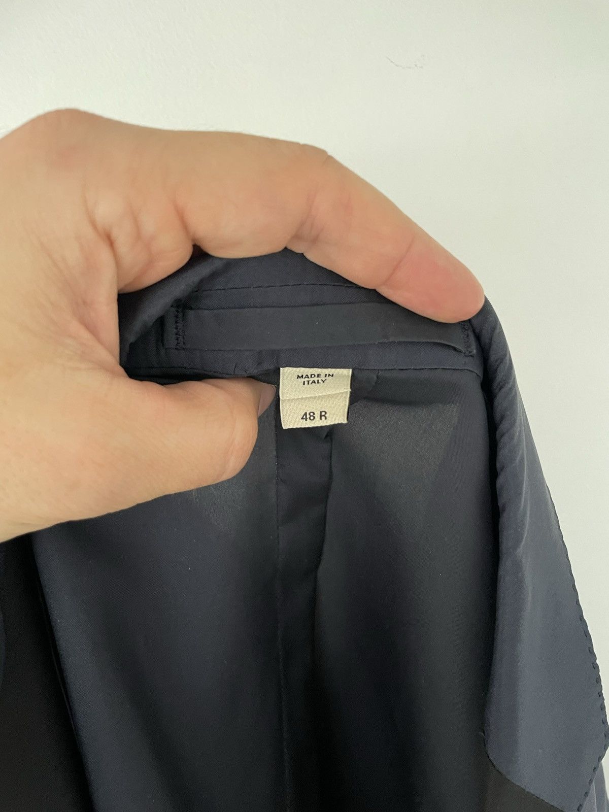 Burberry Burberry navy silk tuxedo blazer Size 48R - 5 Thumbnail