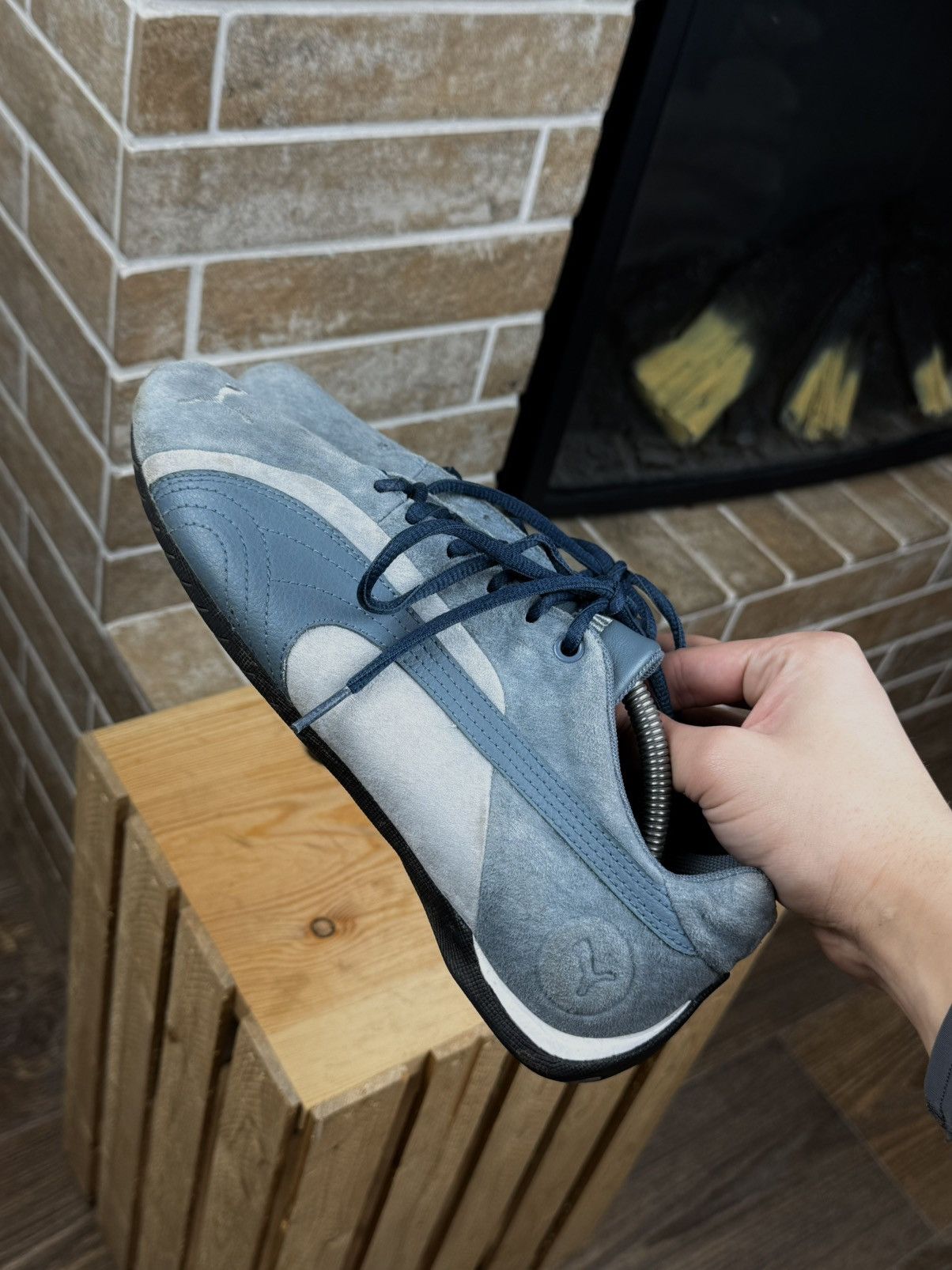 Puma Puma SppedCat Baby Blue Y2K Suede Low Top Shoes SIze US:9 Size US 9 / IT 39 - 4 Thumbnail