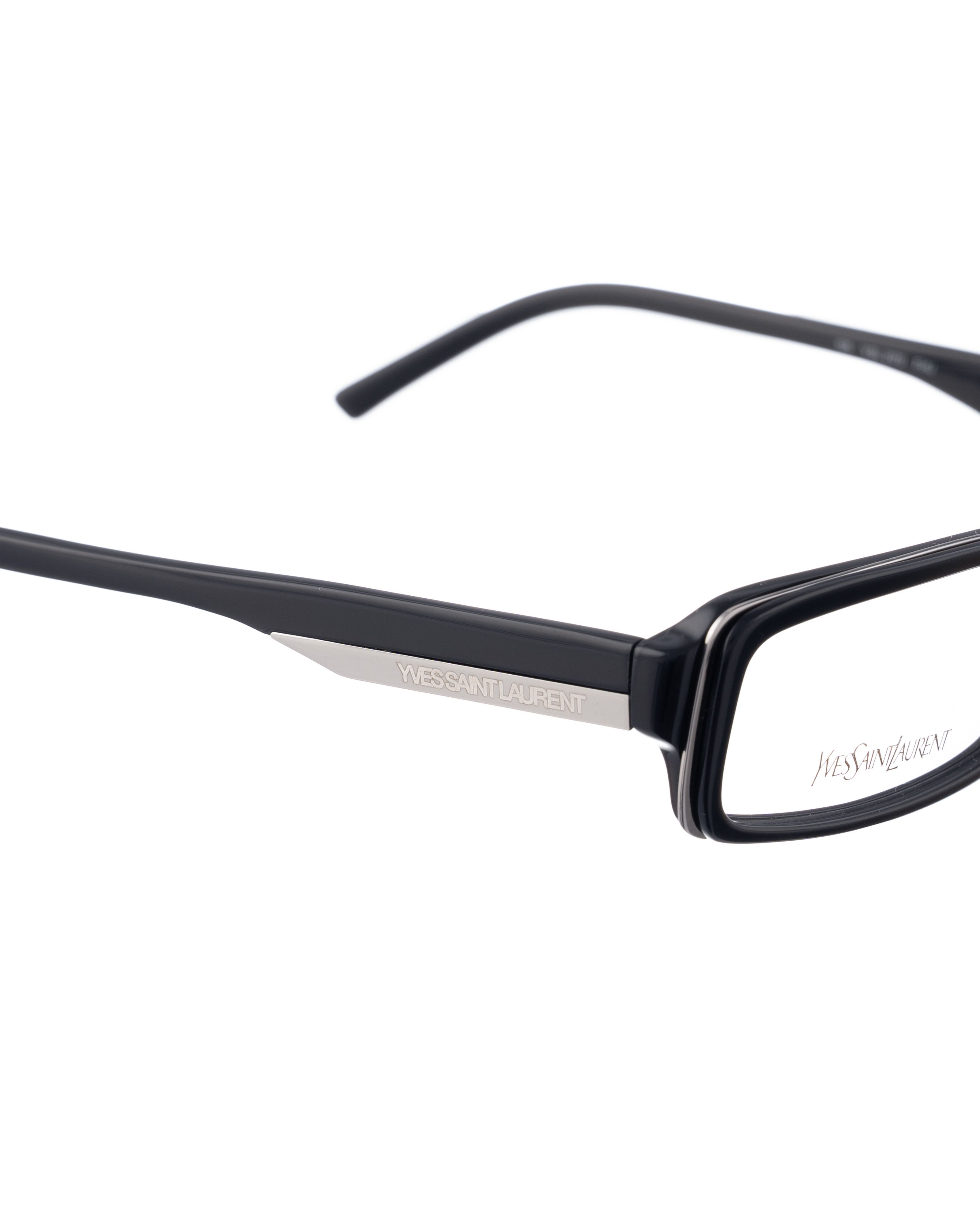 Yves Saint Laurent Yves Saint Laurent 00s Black Glasses with Metallic Elements Size ONE SIZE - 1 Thumbnail