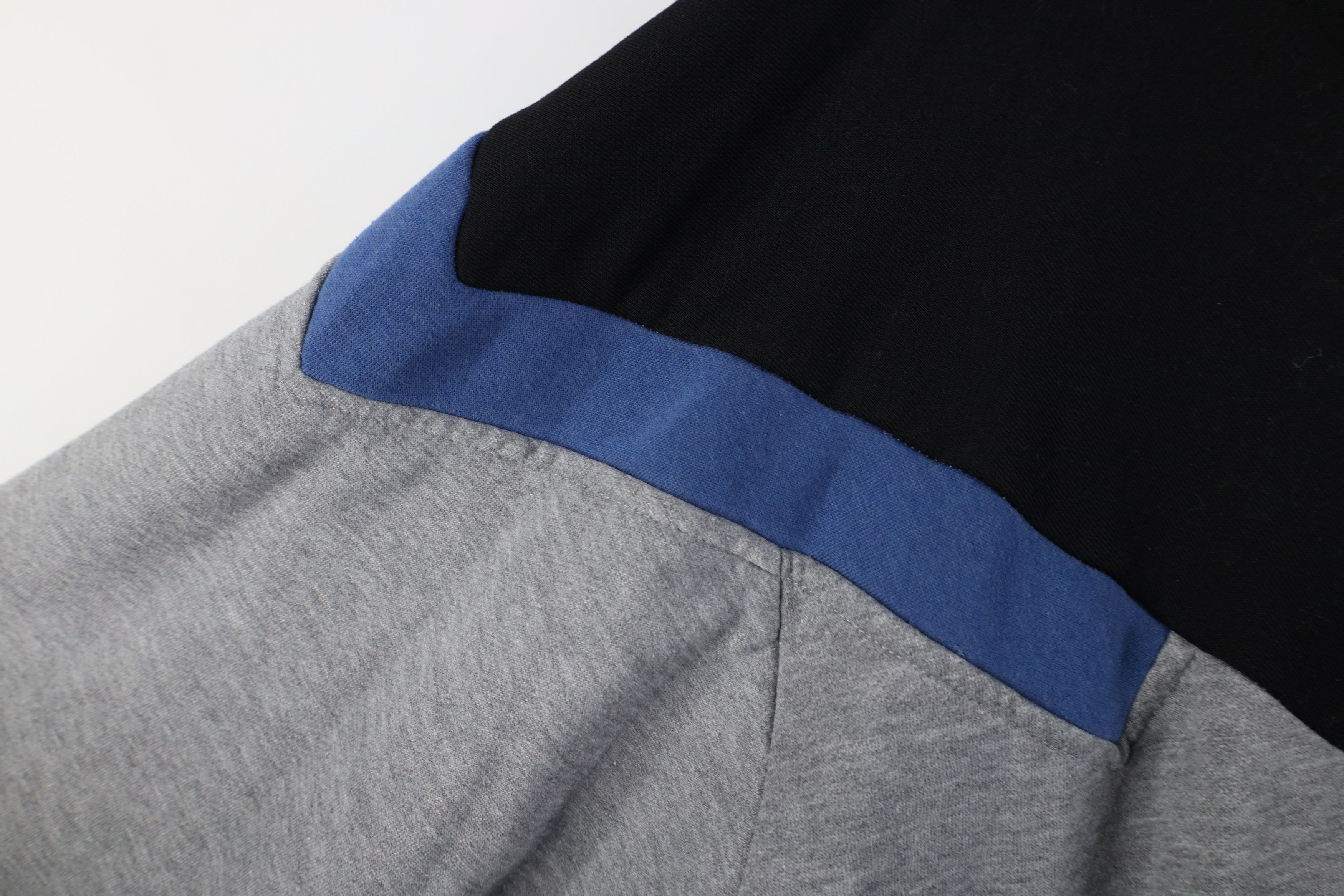 Vintage Vintage 90s Streetwear Block Half Zip Pullover Sweatshirt Size US XXL / EU 58 / 5 - 6 Thumbnail