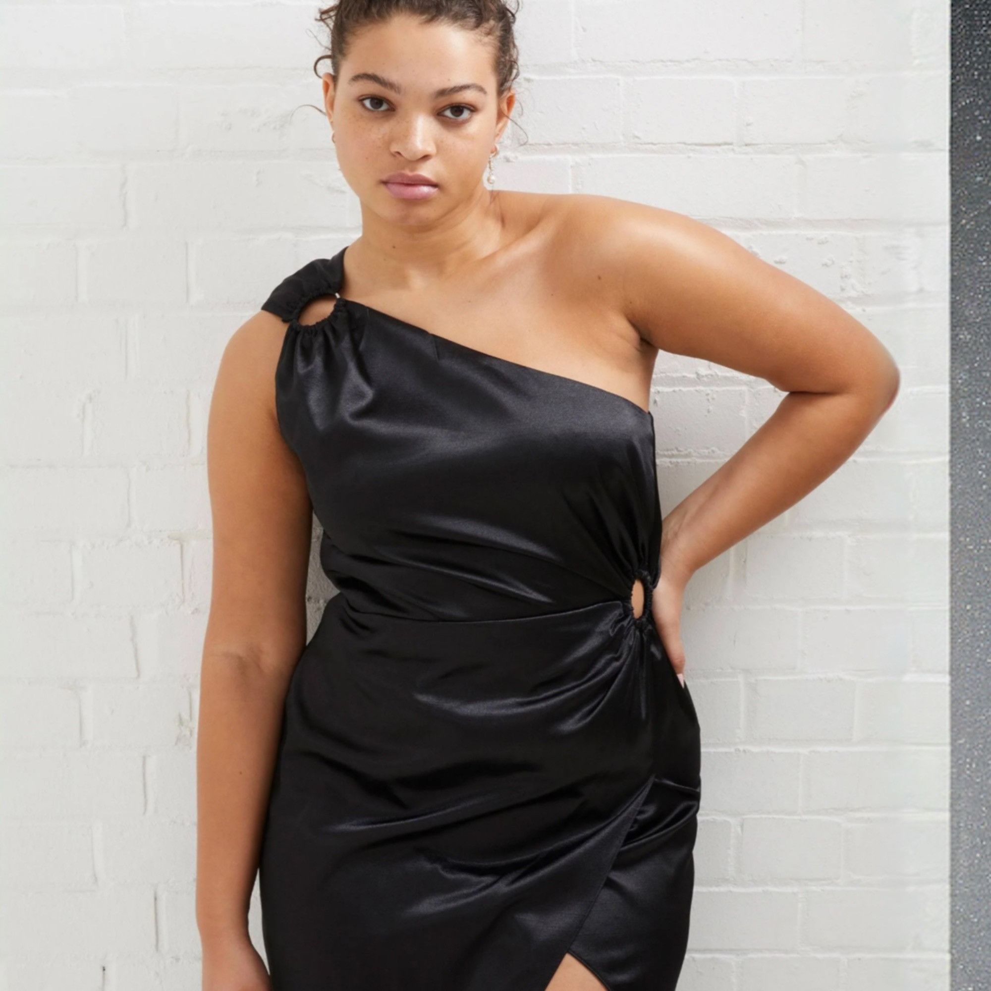 French Connection French Connection Women's Adaline Satin Midi Cocktail and Pa Size M / US 6-8 / IT 42-44 - 2 Thumbnail