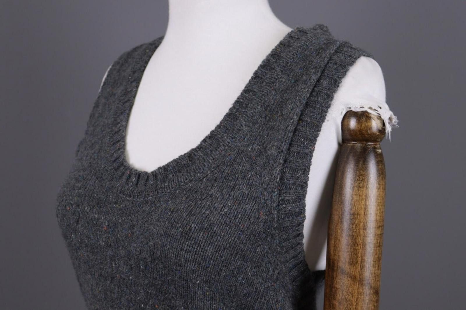 Margaret Howell Margaret Howell MHL Japan Gray Knitted Wool Vest Size 2 / S Size XS / US 0-2 / IT 36-38 - 5 Thumbnail