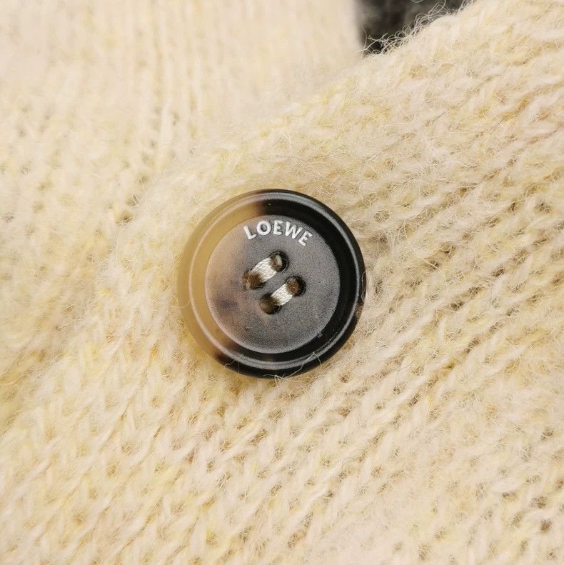 Loewe LOEWE Double color wool sweater, beige and gray Size S / US 4 / IT 40 - 3 Thumbnail