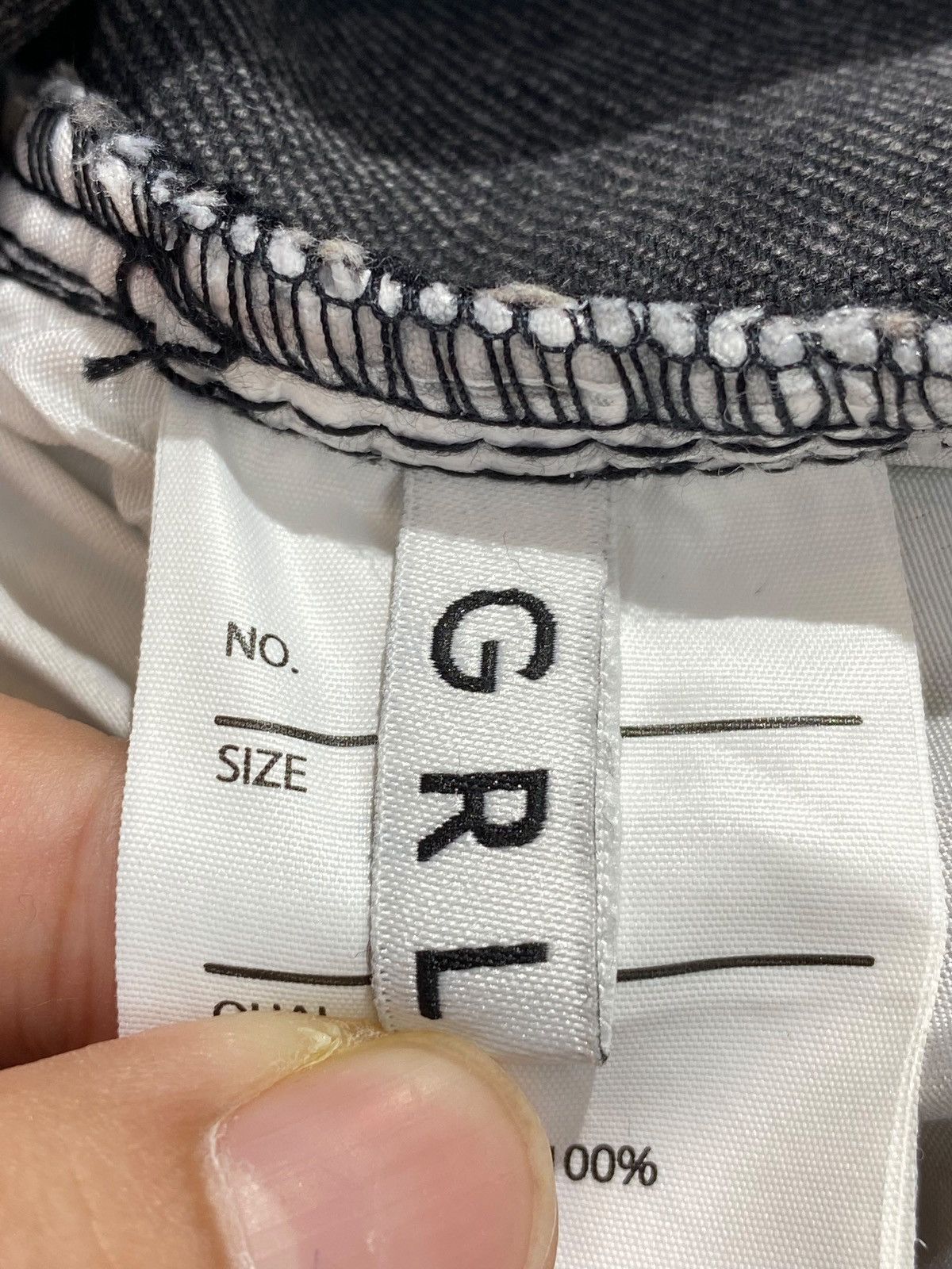 Japanese Brand Japanese Brand GRL Faded Wash Cut Out Style Jeans Size 24" / US 00 / IT 34 - 14 Thumbnail