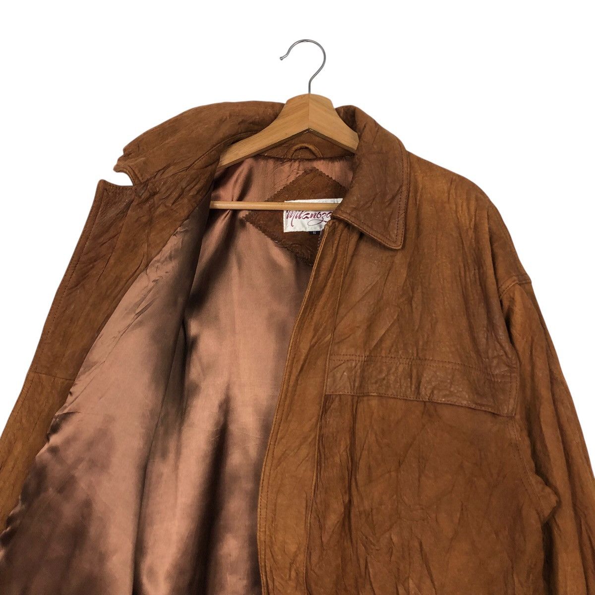 Japanese Brand × Vintage 📌Vintage Genuine Biker Leather Jacket Milanoga Issey Miyake Size US S / EU 44-46 / 1 - 13 Thumbnail