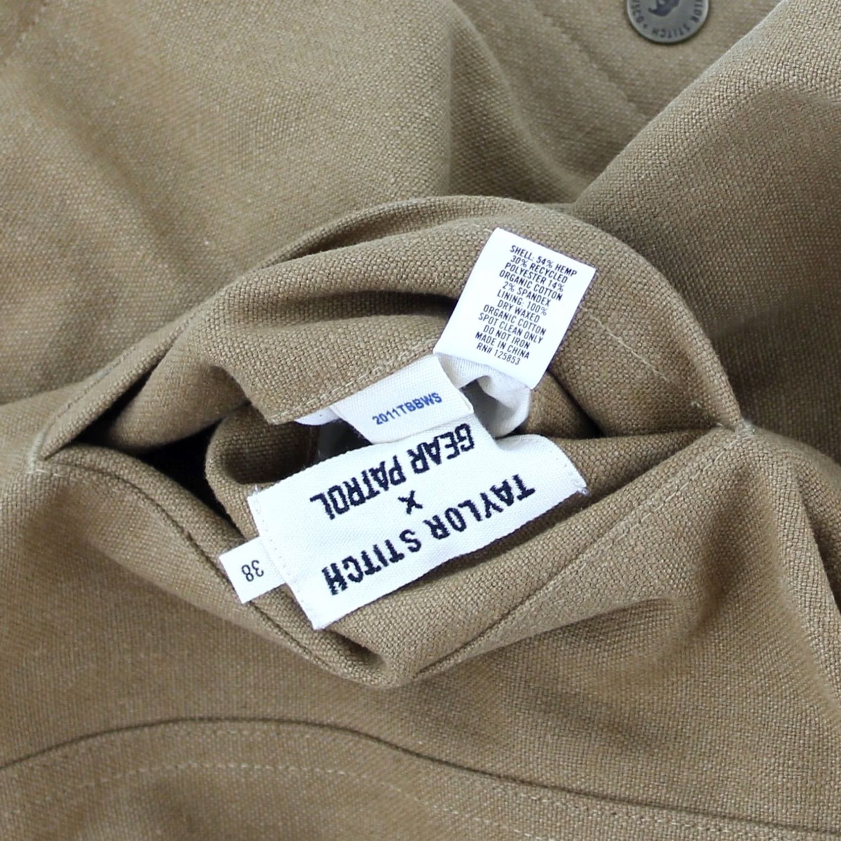 Taylor Stitch Taylor Stitch x Gear Patrol Men's Lambardi Reversible Jacket Khaki & Camo Coat Size US XXS / EU 40 - 7 Thumbnail
