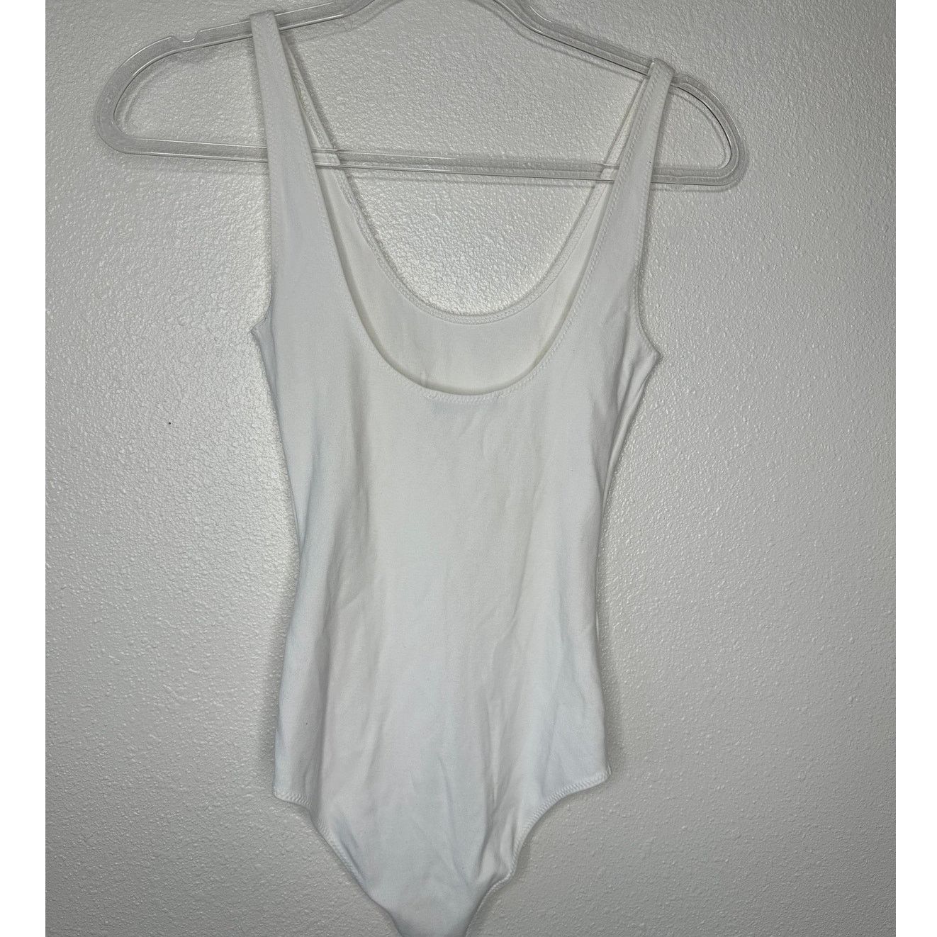 Other Wilfred Free White UNeck Bodysuit XS Minimalist Thin Stretch Size XS / US 0-2 / IT 36-38 - 6 Thumbnail