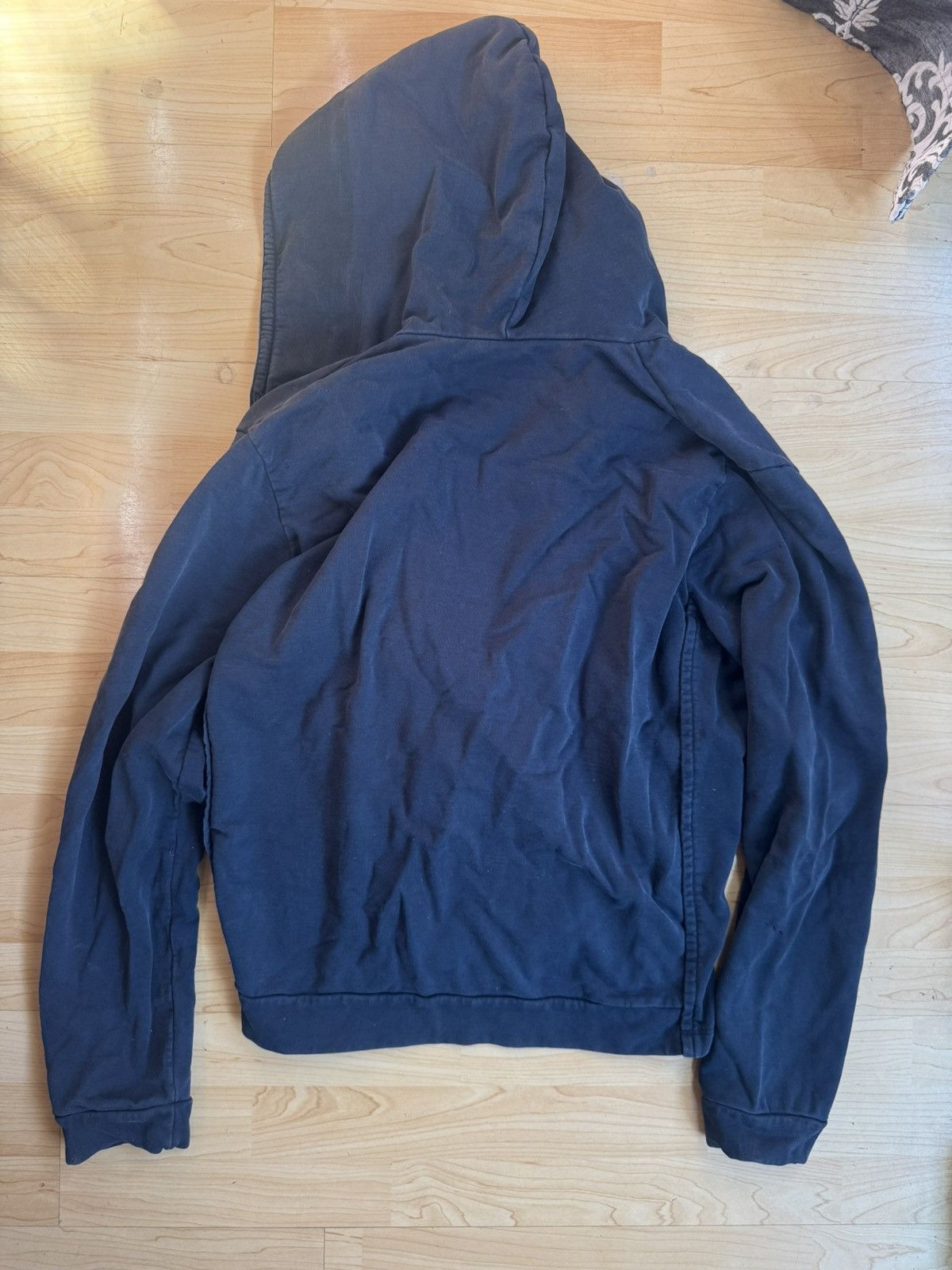 Balenciaga Balenciaga Charcoal Black Zip Up Hoodie Size US XXL / EU 58 / 5 - 5 Thumbnail