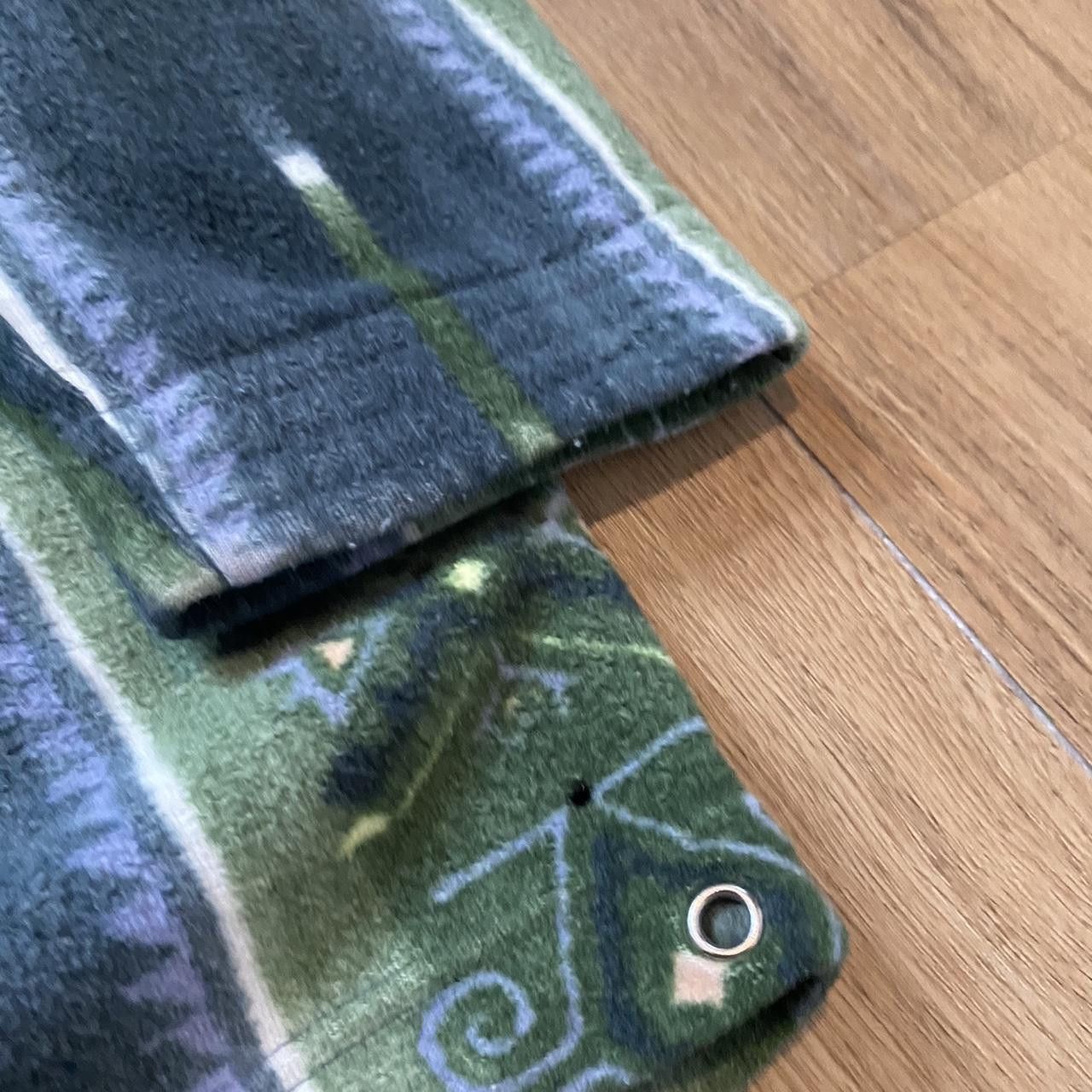 Other Green and blue vintage 90s fleece sweatshirt with a Size US L / EU 52-54 / 3 - 6 Thumbnail