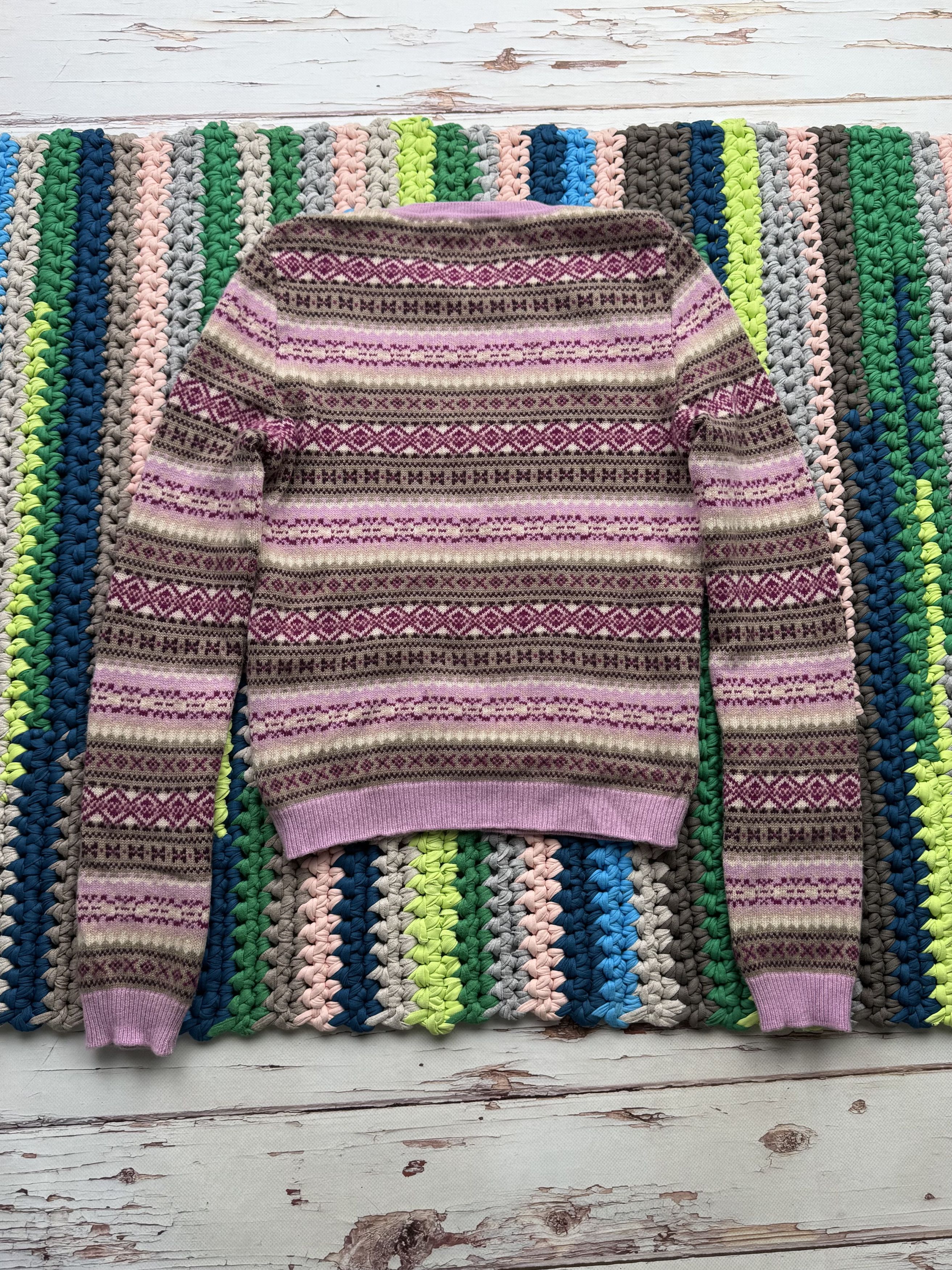 Dior Christian Dior Laine - Wool/Cashmere Arztec Sweater (V117) Size M / US 6-8 / IT 42-44 - 9 Thumbnail