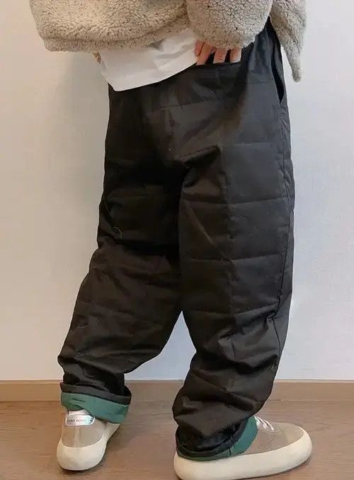 Jean Outdoor retro fashion loose quilted pants Size US 30 / EU 46 - 4 Thumbnail