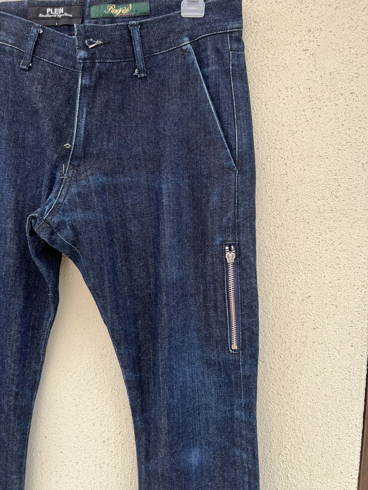 Japanese Brand Vintage AW 2009 PLEIN Yoshida Roberto Hybrid Denim Jeans Size US 29 - 11 Thumbnail