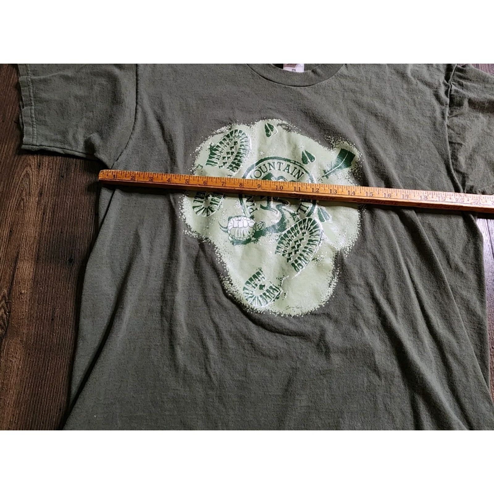 Fruit Of The Loom Vintage Fruit of the Loom T-Shirt Mens XL Pine Mountain Trail Hike GA Travel Souvenir Green 90s Summer Cotton Crew Neck Short Sleeve T-Shirt Size US XL / EU 56 / 4 - 4 Thumbnail