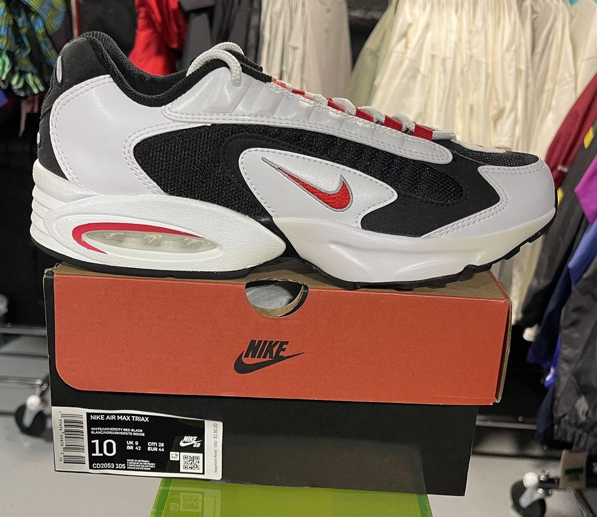 Nike Air Max Triax 96 White Red Black Men's 10