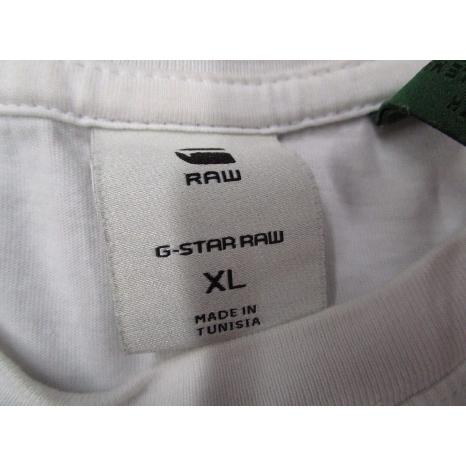 G-Star Vintage G-Star Men's T-Shirt XL White Cotton Short Sleeve Logo Crew Neck Organic Classics Size US XL / EU 56 / 4 - 3 Thumbnail