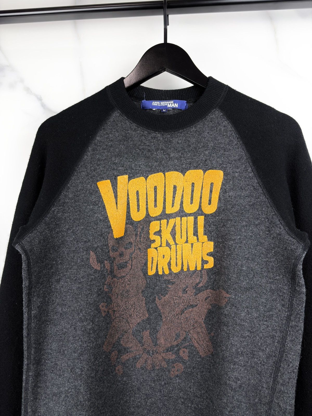 Junya Watanabe AW05 Junya Watanabe Voodoo Skull Drums Skeleton Sweater Size US M / EU 48-50 / 2 - 3 Thumbnail