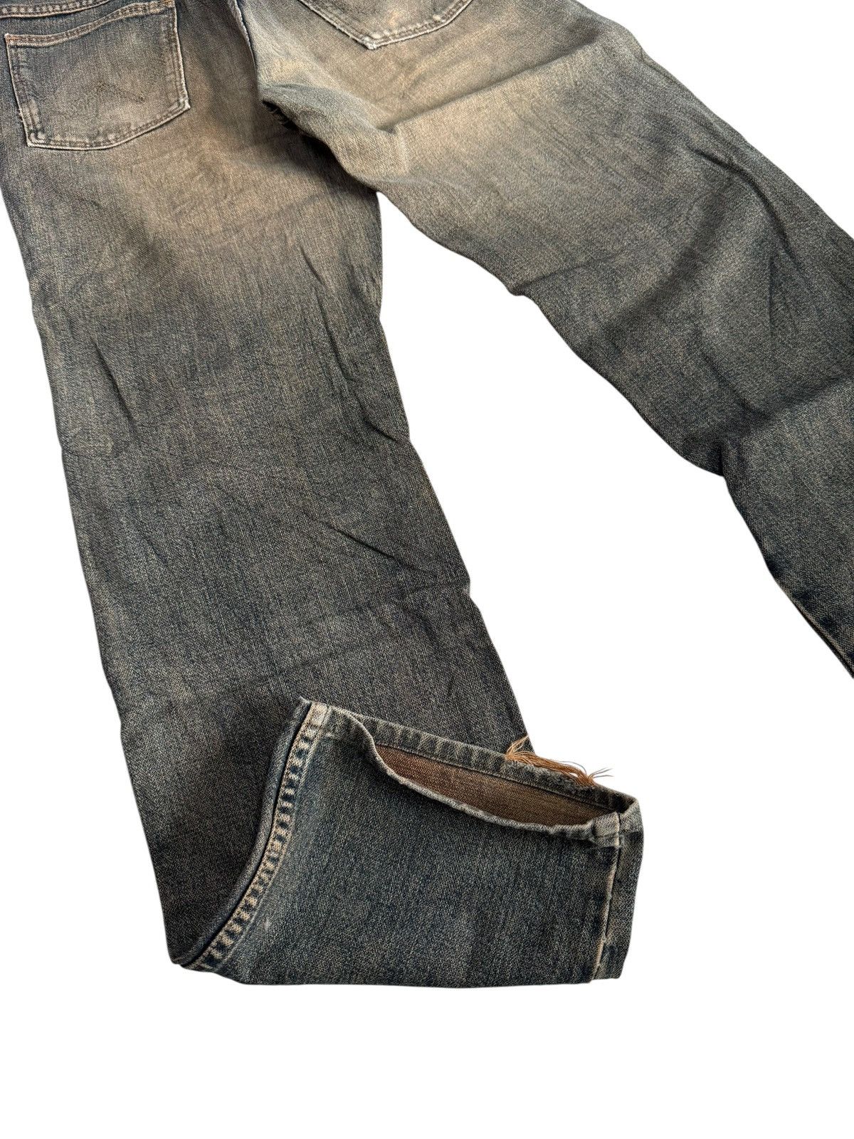 Wrangler VINTAGE WRANGLER BLUE RIPPED DISTRESSED JEANS DENIM PANTS Size US 28 / EU 44 - 14 Thumbnail