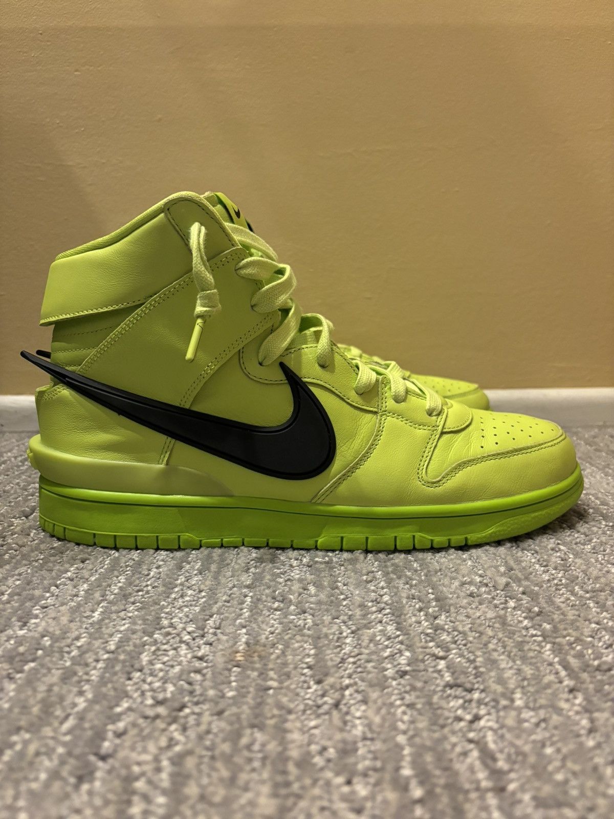 AMBUSH × NIKE DUNK HIGH \"FLASH LIME\" Amazon.com | Nike Mens Dunk High CU7544 300 Ambush - Flash