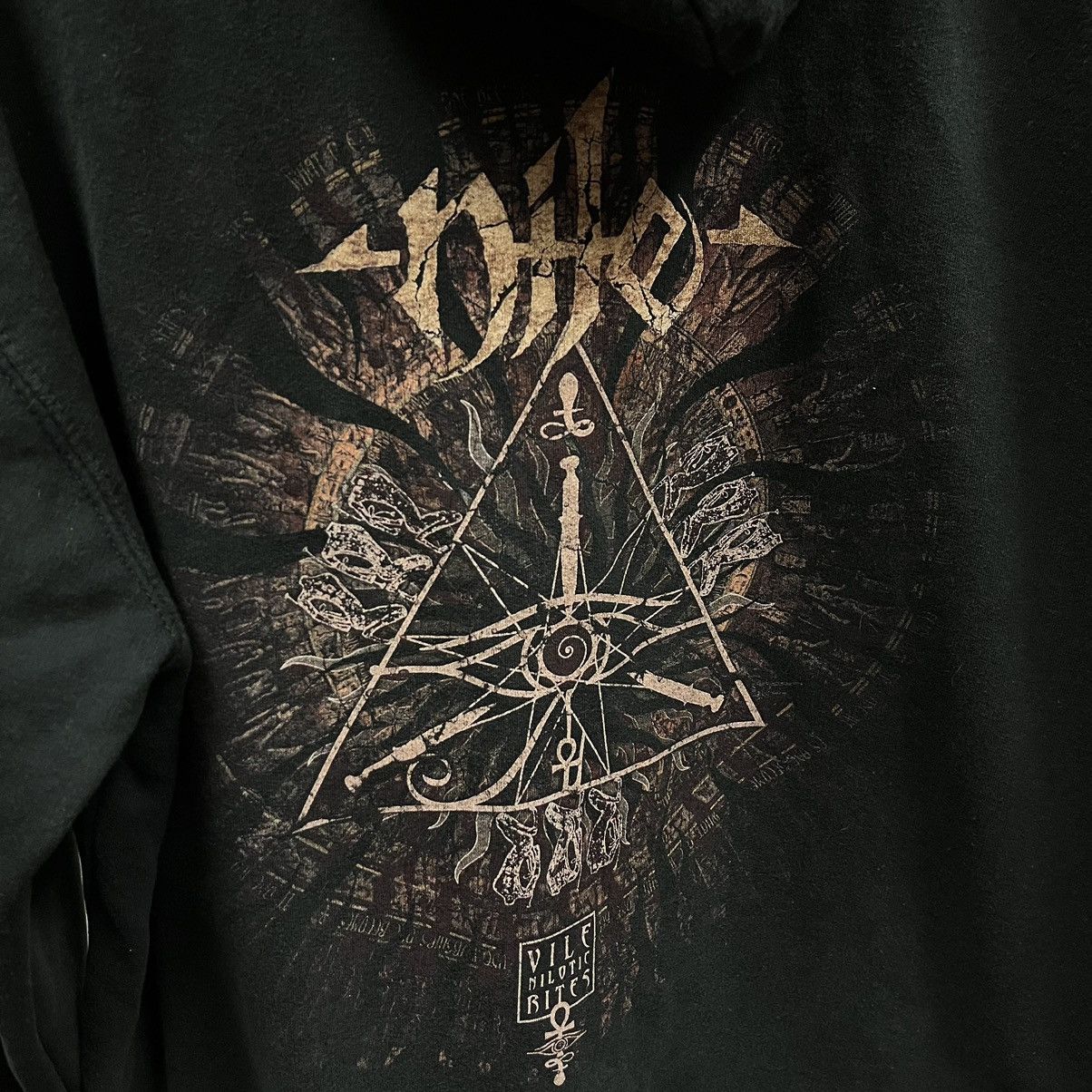 Vintage NILE Vile Nilotic Rites Double Sided Hoodie Sweatshirt L Size US L / EU 52-54 / 3 - 2 Thumbnail