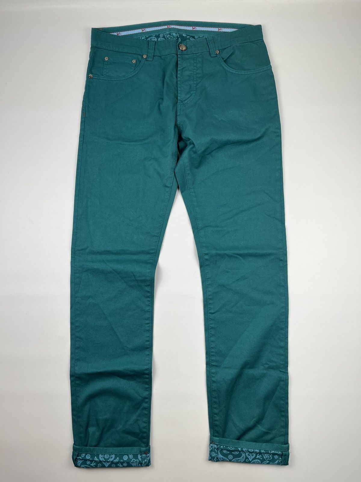 Isaia Isaia Napoli Straight Fit Jeans Pants Size US 34 / EU 50 - 2 Thumbnail
