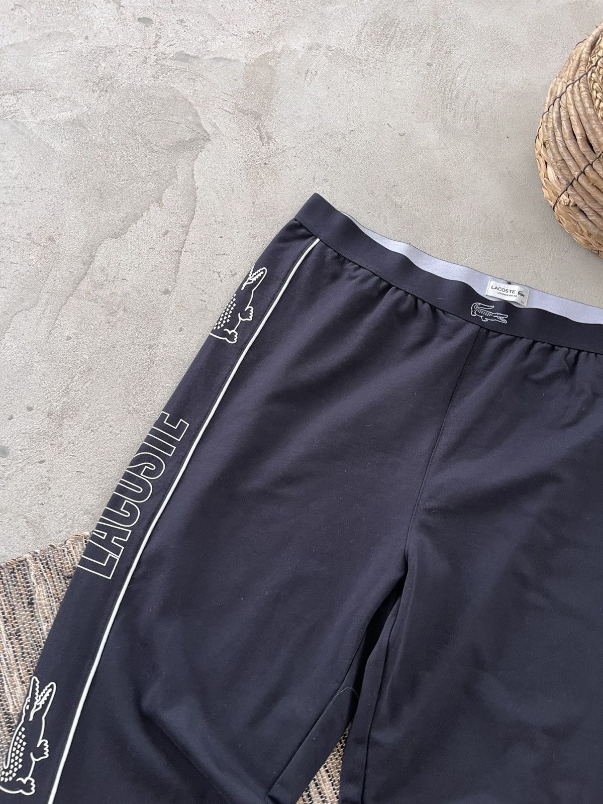 Lacoste Rare Lacoste Navy Pyjama bottoms Y2K Avantgarde Sweatpants Size US 38 / EU 54 - 4 Thumbnail