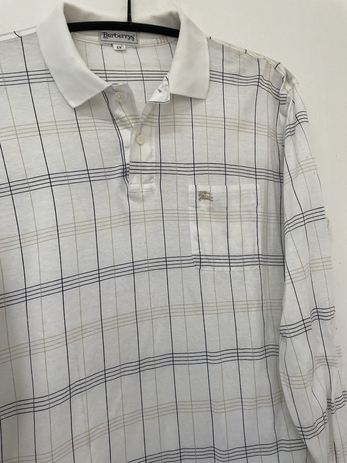 Burberry × Vintage BURBERRYS VINTAGE CHECKERED POLO TEE Size US S / EU 44-46 / 1 - 2 Thumbnail