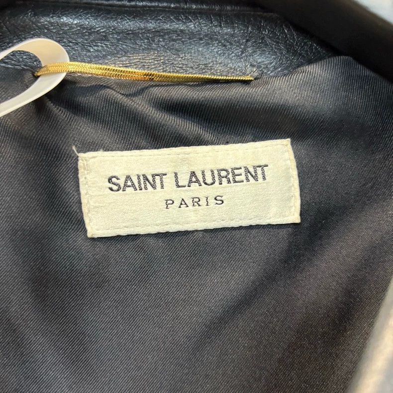 Yves Saint Laurent YSL Black Leather Jacket- Size US XS / EU 42 / 0 - 3 Thumbnail