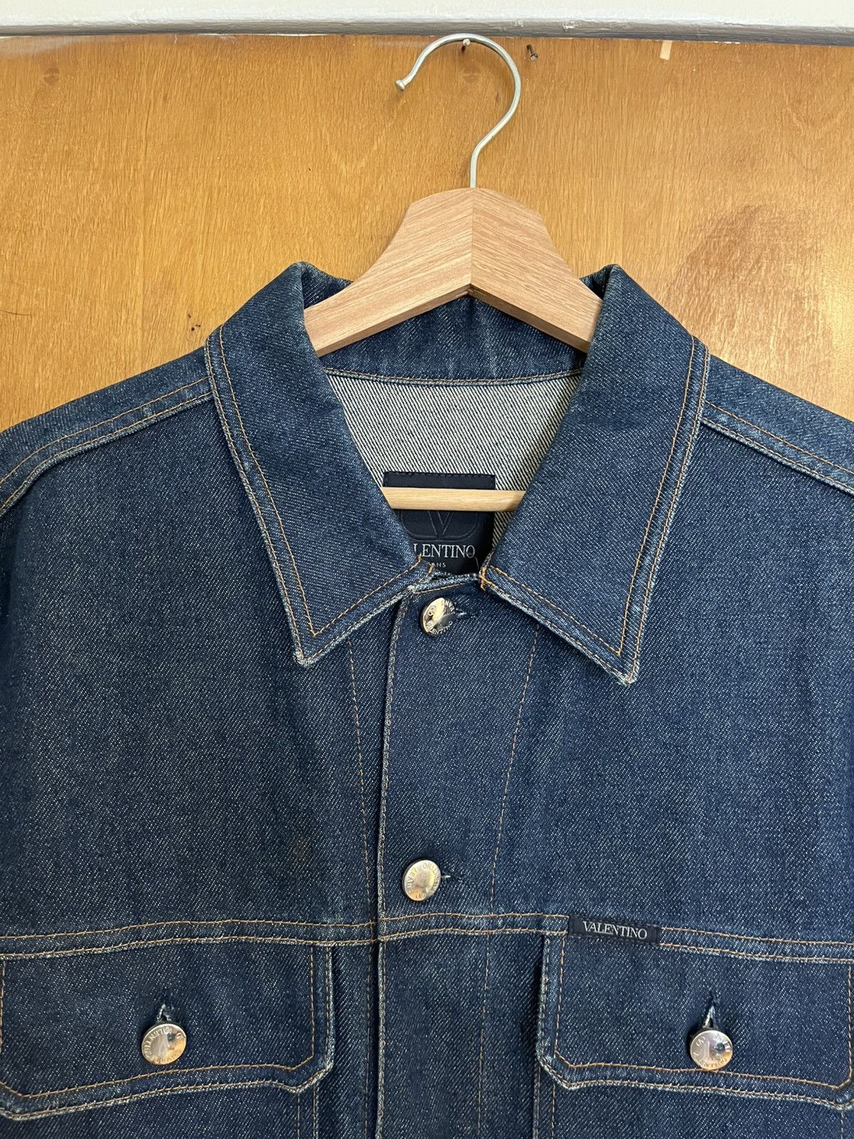 Valentino Valentino Denim Jacket Size US L / EU 52-54 / 3 - 3 Thumbnail