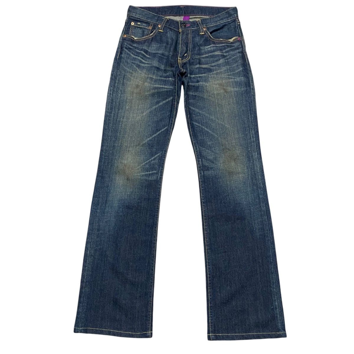 Levi's Levis 507 Purple Stitch Flare Jeans Size US 29 - 2 Thumbnail