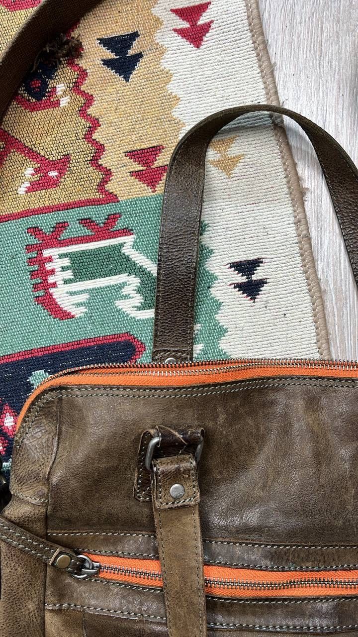 Leather × Vintage Rare Vintage Leather Coboys Bag shoulder bag Size ONE SIZE - 4 Thumbnail