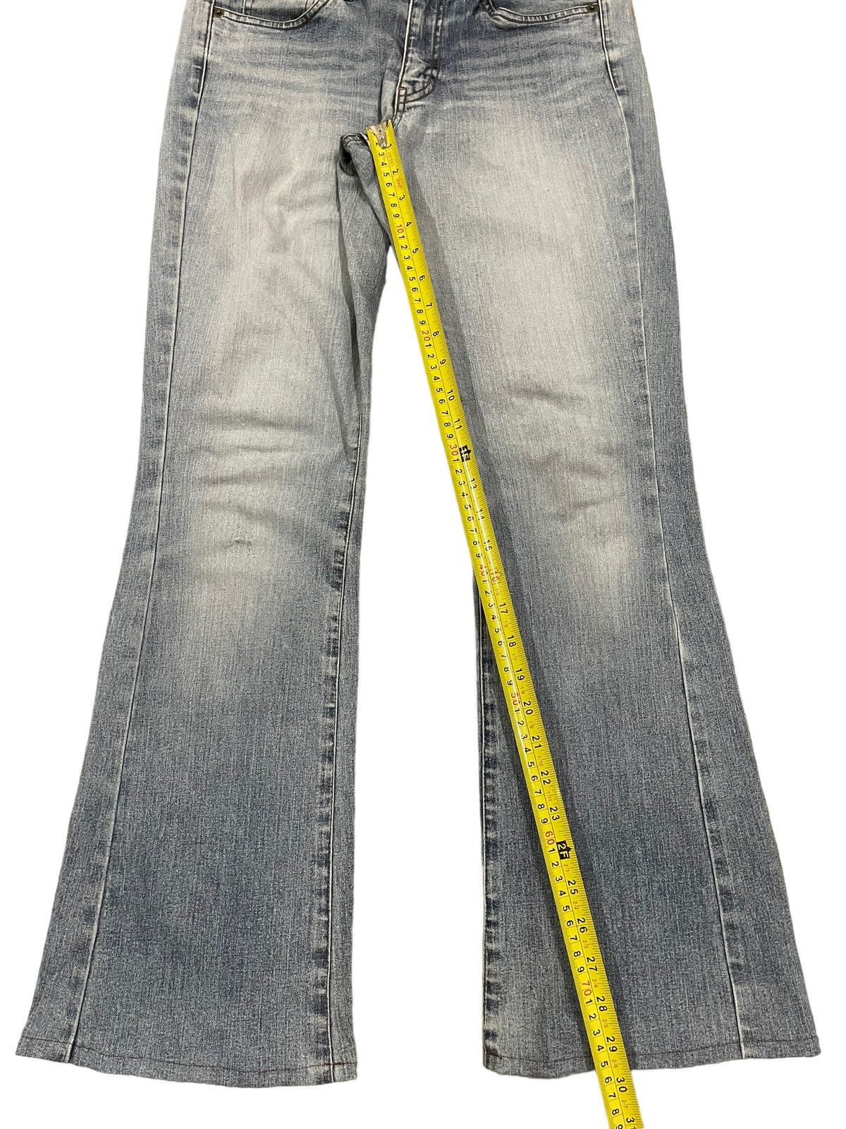 Hysteric Glamour Vintage Japanese Brand Blue Wash Style Flare Jeans Size US 30 / EU 46 - 11 Thumbnail
