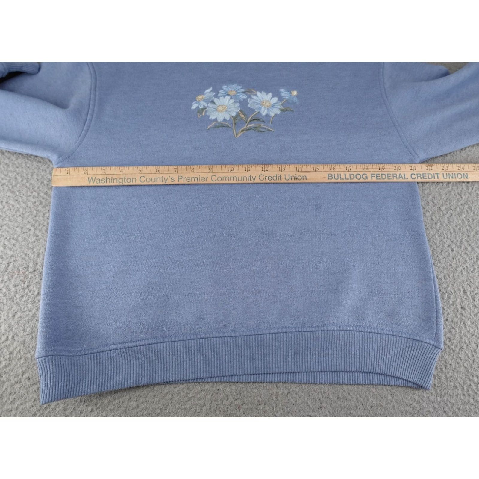 Vintage VINTAGE Colleen's Collectables Sweatshirt Womens Medium Blue Floral Embroidered 90s Size M / US 6-8 / IT 42-44 - 6 Thumbnail