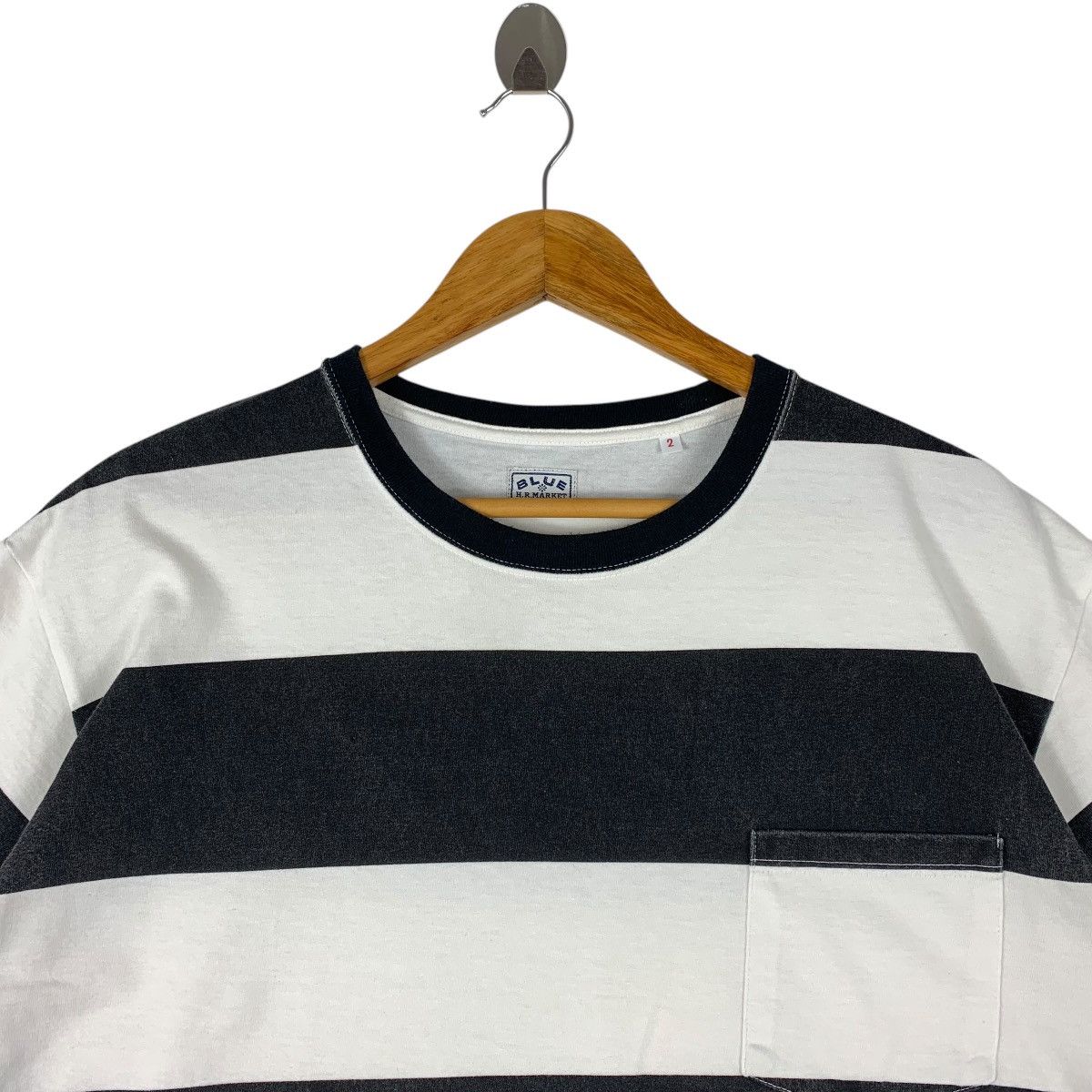 HOLLYWOOD RANCH MARKET × Japanese Brand BLUE BY HR MARKET stripe pocket tee Size US L / EU 52-54 / 3 - 2 Thumbnail