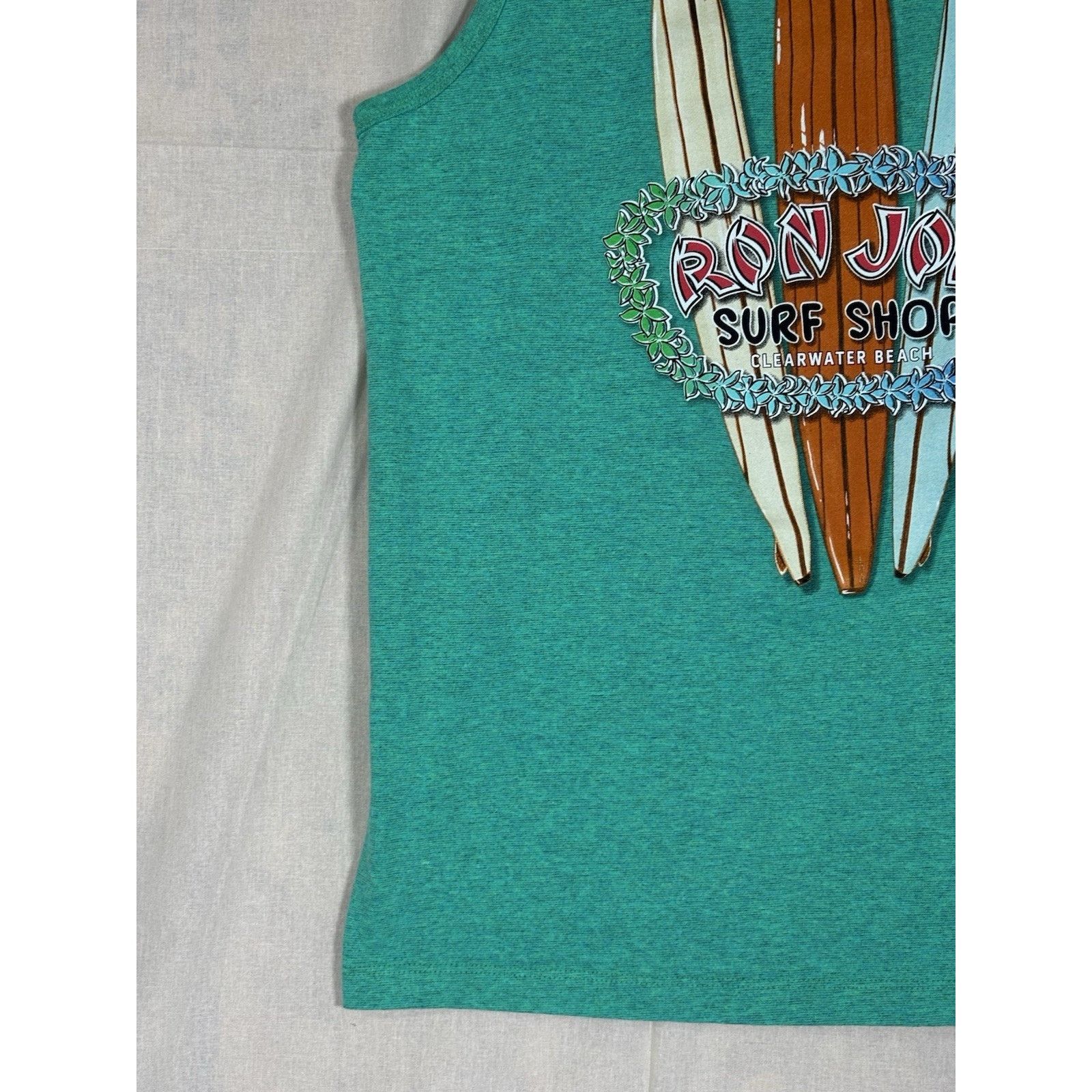Ron Jon Surf Shop Ron Jon Surf Shop Clearwater Beach Tank Top Teal Men’s Large Size US L / EU 52-54 / 3 - 14 Thumbnail